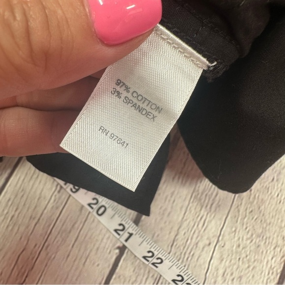 j. jill Black corduroy Pants sz 8  classic winter minimalists cotton blend - Picture 7 of 8